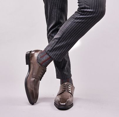 Handgemaakte Mensen Zwarte Patent Lederschoenen Vierkante Toe gestreepte mannen Bruidschoenen