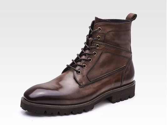 Comfortabele herfst mannen laarzen ademend mannen high top casual schoenen