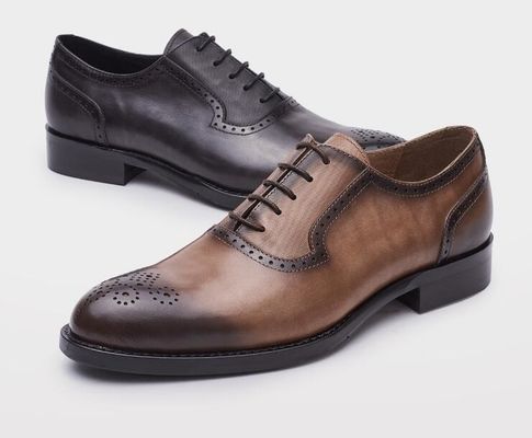 Klassieke PU-schoenen voor mannelijke kleding, Oxford-stijl, op maat, handgemaakte schoenen voor zaken.