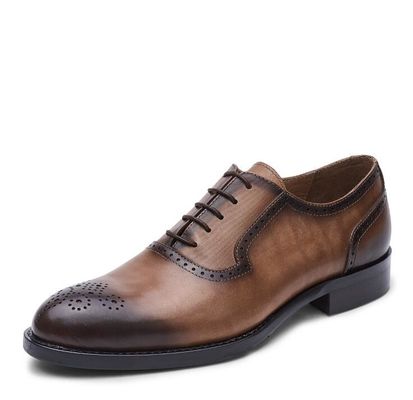 Klassieke PU-schoenen voor mannelijke kleding, Oxford-stijl, op maat, handgemaakte schoenen voor zaken.