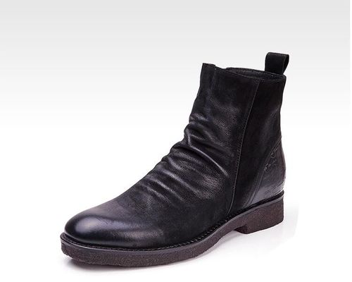 Goodyear Welded Lederschoenen, Retro Mens Brogue Chelsea laarzen
