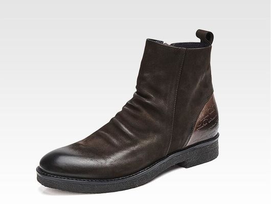 Goodyear Welded Lederschoenen, Retro Mens Brogue Chelsea laarzen