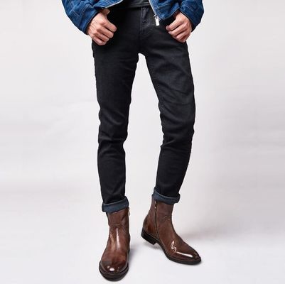 Britse gesneden vrijetijdsboots voor mannen enkelschoenen met puntige tenen Brogue-stijl Chelsea-schoenen