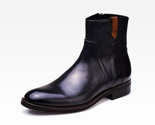 Britse gesneden vrijetijdsboots voor mannen enkelschoenen met puntige tenen Brogue-stijl Chelsea-schoenen