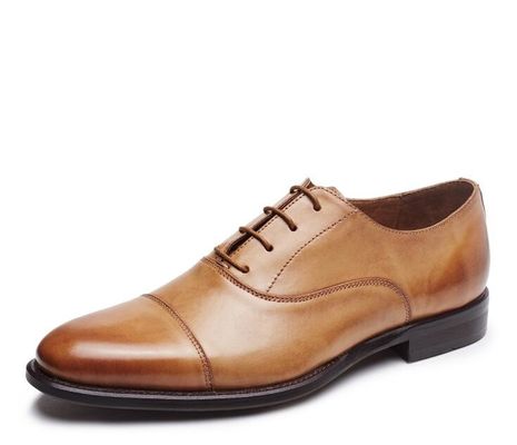 Zaken / Bruiloft Mensenjurken Schoenen Stier Echt Lederen Lace Up Brogues