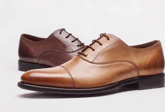 Zaken / Bruiloft Mensenjurken Schoenen Stier Echt Lederen Lace Up Brogues
