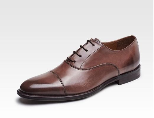 Zaken / Bruiloft Mensenjurken Schoenen Stier Echt Lederen Lace Up Brogues