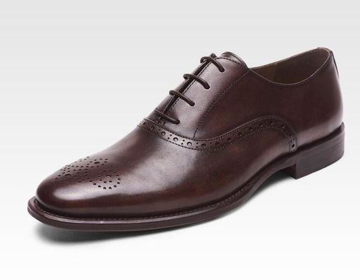 Lace Up Men Brogue Schoenen Low Luxury Heel Dress Schoenen Met 37 - 48 maat