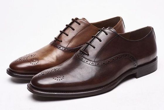 Lace Up Men Brogue Schoenen Low Luxury Heel Dress Schoenen Met 37 - 48 maat