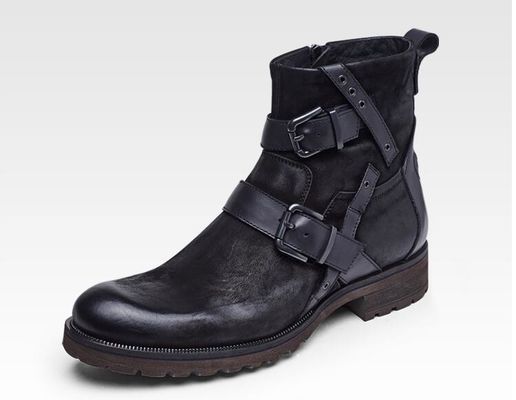 Mensen Chelsea laarzen waterdicht Mensen Zwarte Lederen Lace Up Dress Boots