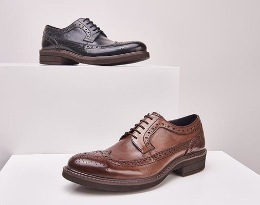 Klassieke bruidsleer mannen schoenen, lace up mannen casual leren schoenen