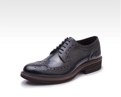 Klassieke bruidsleer mannen schoenen, lace up mannen casual leren schoenen