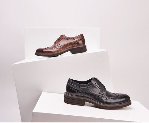 Klassieke bruidsleer mannen schoenen, lace up mannen casual leren schoenen