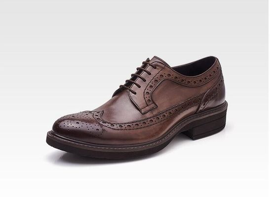 Klassieke bruidsleer mannen schoenen, lace up mannen casual leren schoenen