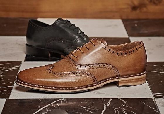 Gepersonaliseerde mannen bruidsjurk schoenen handgemaakte full grain leder Goodyear gewelt schoenen