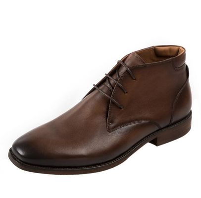 Chukka Suede Lederen Mensen Lederen Casual Schoenen Bruin Mensen Lace Up Dress Boots