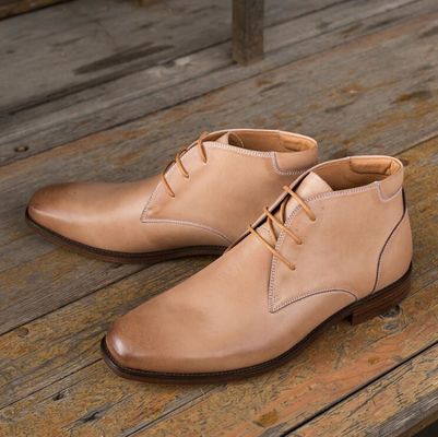 Chukka Suede Lederen Mensen Lederen Casual Schoenen Bruin Mensen Lace Up Dress Boots