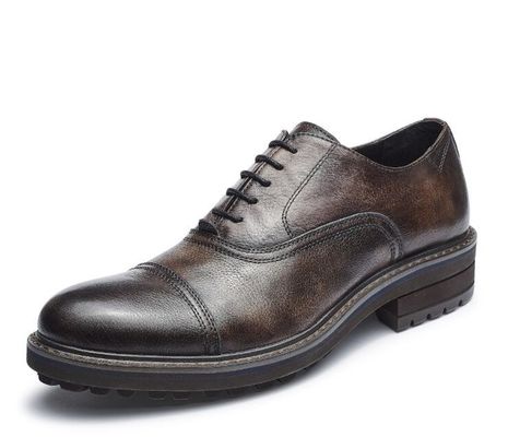 Geweven Formal Mensen Lederen Kleding Schoenen Elegante Goodyear Welted Schoenen Met Twee Hoofd Toe