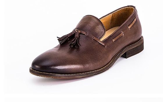 Speldsnoeren Flat Heel Mensen Slip On Sneakers High Top / Low Cut Soft Leather Sneakers