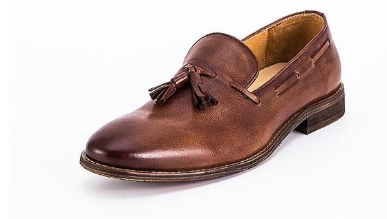Speldsnoeren Flat Heel Mensen Slip On Sneakers High Top / Low Cut Soft Leather Sneakers