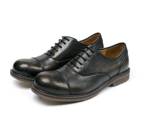 Zwarte ronde tenen Mensen casual schoenen ademend zakelijke casual sport schoenen