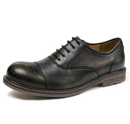 Zwarte ronde tenen Mensen casual schoenen ademend zakelijke casual sport schoenen