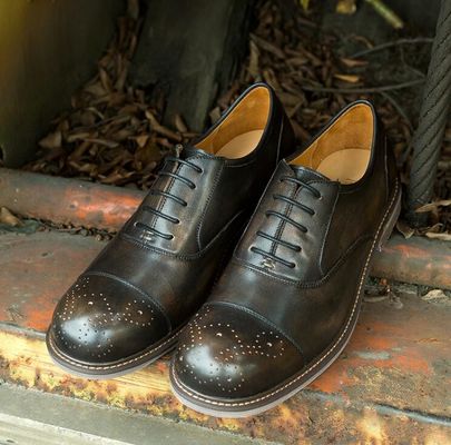 Zwarte ronde tenen Mensen casual schoenen ademend zakelijke casual sport schoenen