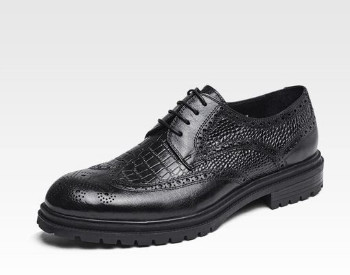 Comfortabele Mensen Leer Loafers Zomer Duurzame Mensen Bruin Slip On Dress Schoenen