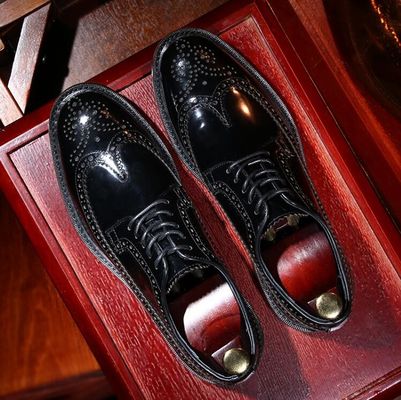 Brand Italiaanse Mensen Lederschoenen Platte Schoenen Zwarte Slip On Dress Schoenen