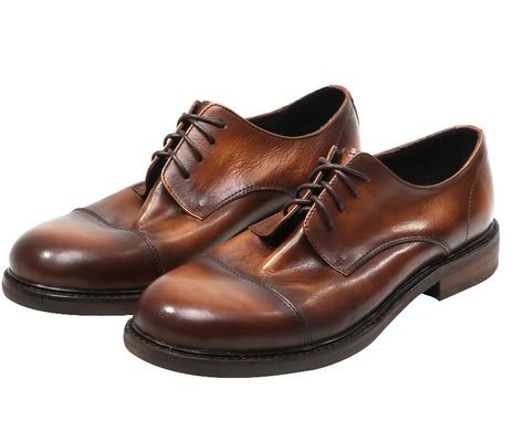 Bullock Mensen Formele jurk Schoenen Mode Bruin Mensen Lederen Oxford Schoenen