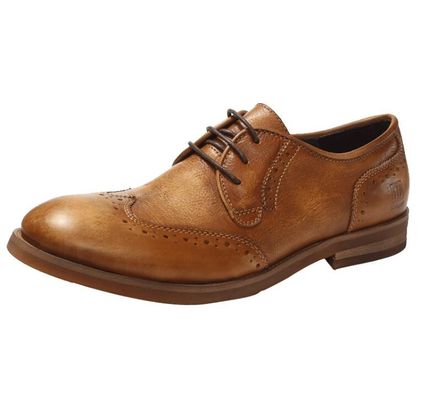 Full Grain Leather Mens Dress Shoes, Lace Up Pointed Toe Mens Casual Oxford Schoen