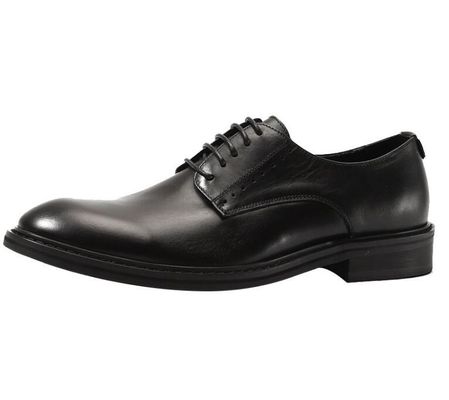 Mode Embossing Mensen Lederen Kleding Schoenen Bruin Ronde Toe Standard Dans Schoenen