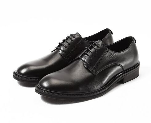 Mode Embossing Mensen Lederen Kleding Schoenen Bruin Ronde Toe Standard Dans Schoenen