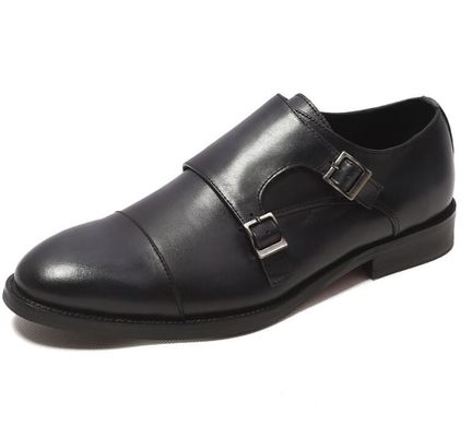 Klassieke Mans Lace Up Dress Schoenen Voor Bruiloft, Ronde Toe Mensen Zwarte Derby Schoenen