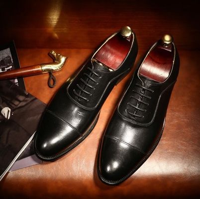 Echte leren onderlaag formele zakelijke schoenen Comfortabele mannen schoenen