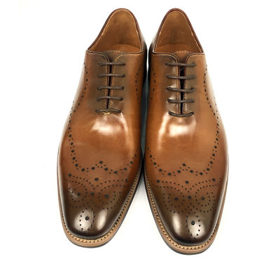 Gepolijste lederen kanten, mannenjurk, formele schoenen, Oxford lederen schoenen.