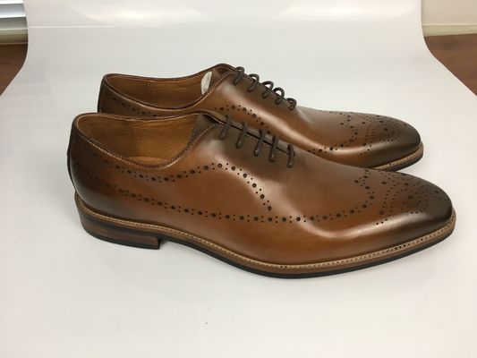 Gepolijste lederen kanten, mannenjurk, formele schoenen, Oxford lederen schoenen.