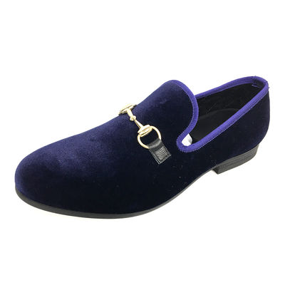 Handgemaakte zwarte fluwelen loaferschoenen geborduurde rode bodem platte herenschoenen