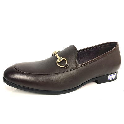 Trendy Mens Dress Leer Loafers Ronde Toe Comfortable Mens Formal Schoeisel