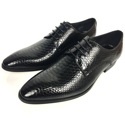 Mannelijke zwart schoenen, Italiaanse handgemaakte gewone schoenen mannen 2018