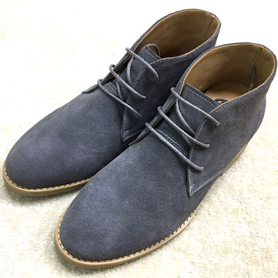 Big Size Italiaanse stijlvolle mannen suede woestijnlaarzen, winter enkel premium suede laarzen