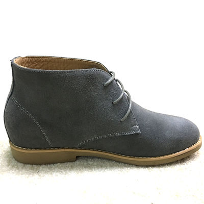 Fancy suede materiaal High Top Casual schoenen, Mens Lace Up Casual schoenen