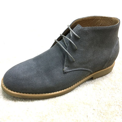 Fancy suede materiaal High Top Casual schoenen, Mens Lace Up Casual schoenen