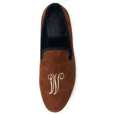Mensen bruide fluwelen loafers, koninklijke luxe fluwelen slippers