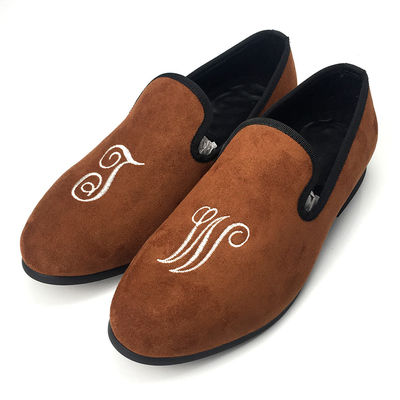 Mensen bruide fluwelen loafers, koninklijke luxe fluwelen slippers