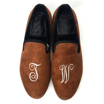 Mensen bruide fluwelen loafers, koninklijke luxe fluwelen slippers