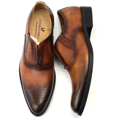 Italië Handgemaakte lederen mannen formele jurk schoenen Oxford kantoor schoenen