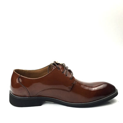 Kalfshuid Mensen Lederen Klassieke schoenen Schort up Duurzame jurk schoenen met klinknagel
