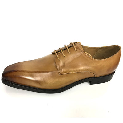 Hoogteverhogende Lifting Dress Schoenen Mannen Lederen Oxford met vierkante tenen