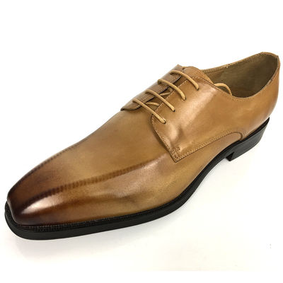 Hoogteverhogende Lifting Dress Schoenen Mannen Lederen Oxford met vierkante tenen